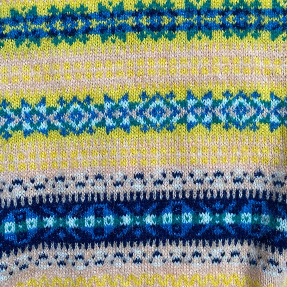 UO Urban Outfitters Hudson Fair Isle Crewneck Sweater - Picture 3 of 8